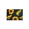 Wrapables Large Foldable Tote Nylon Reusable Grocery Bags, Sunflowers